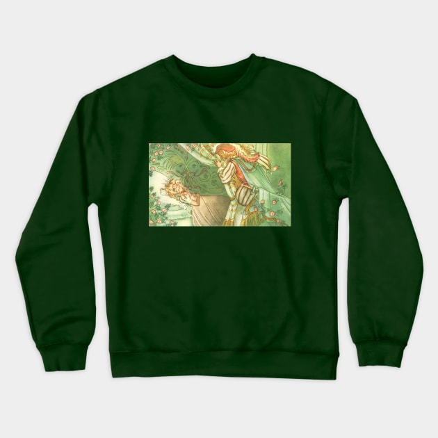 Vintage Sleeping Beauty Crewneck Sweatshirt by MasterpieceCafe